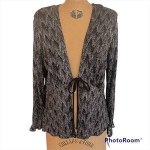 VTG NWT Glittery Light Jacket / Sweater - Fancy Formal Top - Vegas Style - Sz 14